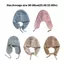 Mũ dệt kim MERIGGIARE, Mũ mùa đông siêu mềm dày, Bông tai mềm lót lông cừu thời trang ấm áp Mũ beanie mùa đông