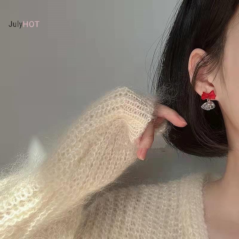 Bông tai Crystal Bow - Quà tặng sang trọng cho Giáng sinh