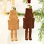 Treeling Flocking Nutcakes Treo trang trí để sử dụng ngoài trời bằng nhựa Đồ trang trí Giáng sinh cho cửa sổ cửa cây