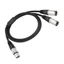 BTM Y Split 3Pin Connector Coppered Studio Live Performances Dây cho máy trộn