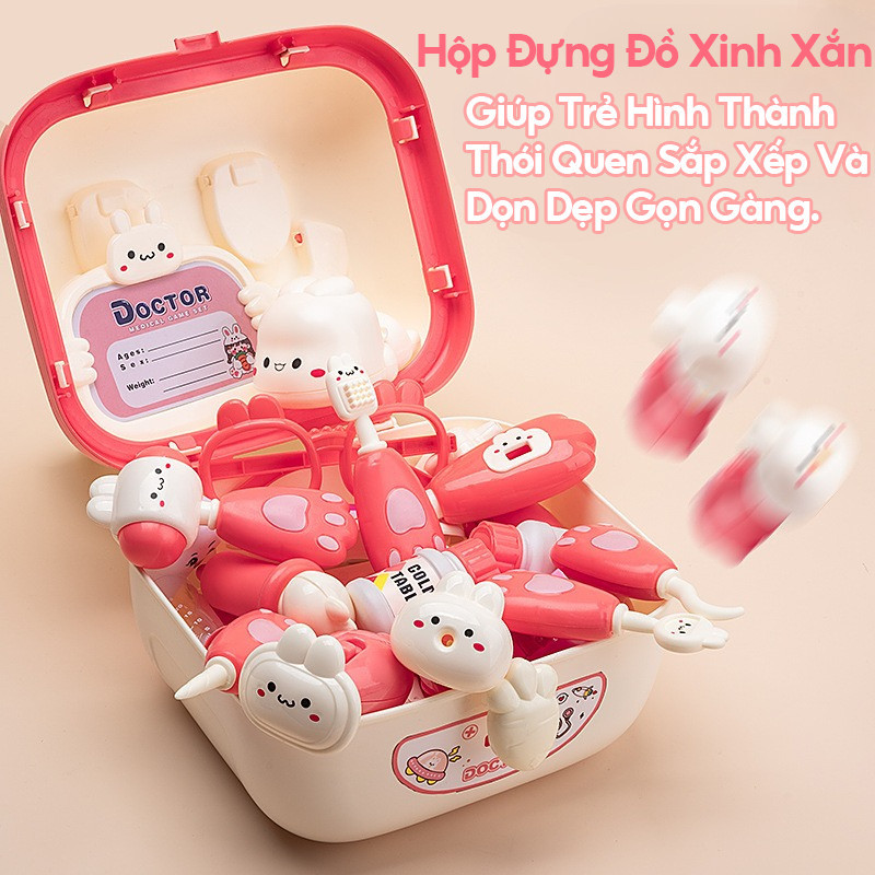 40PCS Bộ đồ Chơi Bác Sĩ,Nhựa ABS An Toàn,Đồ Chơi Giáo Dục Phát Triển Trí Tuệ,Đồ Chơi Giáo Dục Cho Bé Trai Và Bé Gái