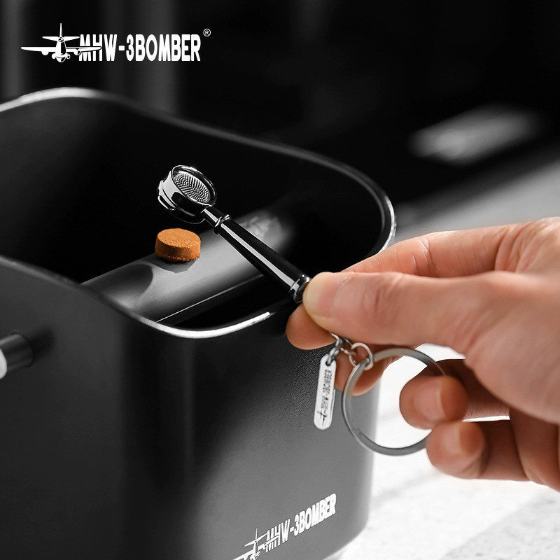 Cà Phê Móc Khóa Người Cà Phê Hàng Hóa Mini Kéo Hoa Xi Lanh Nhấp Nháy Bột Búa Tay Cầm Máy Bay Ném Bom MHW Mặt Dây Chuyền Kỷ Niệm