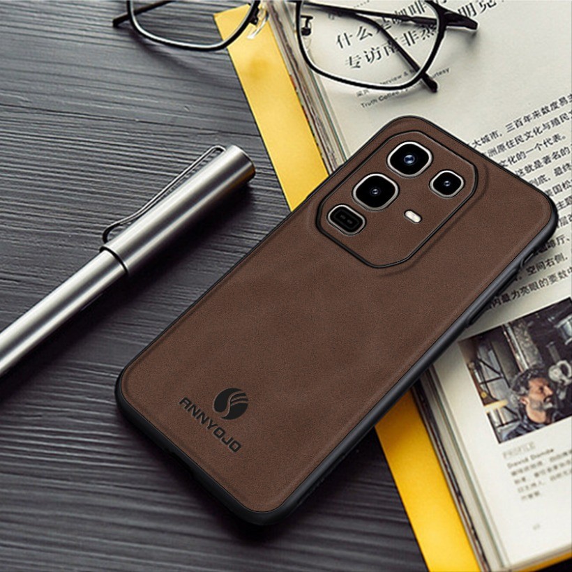 Ốp điện thoại Trơn Mờ Cho Infinix Note 50x X6857B Note 50s X6870 Note 50 Pro X6855 Ốp điện thoại Tích Hợp Tấm Nam Châm Da PU Ốp điện thoại Cứng Mờ Cho Infinix Note 50 X6658
