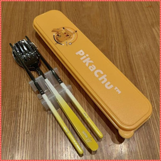 Pikachu Hoạt Hình Bộ Đồ Ăn Bộ Thìa Inox 304 Nĩa Đũa Bộ Đồ Ăn Khỏe Mạnh Thân Thiện Với Môi Trường Bộ Đồ Ăn Sinh Viên Văn Phòng Nhân Viên Bộ Đồ Ăn Di Động Trại Du Lịch