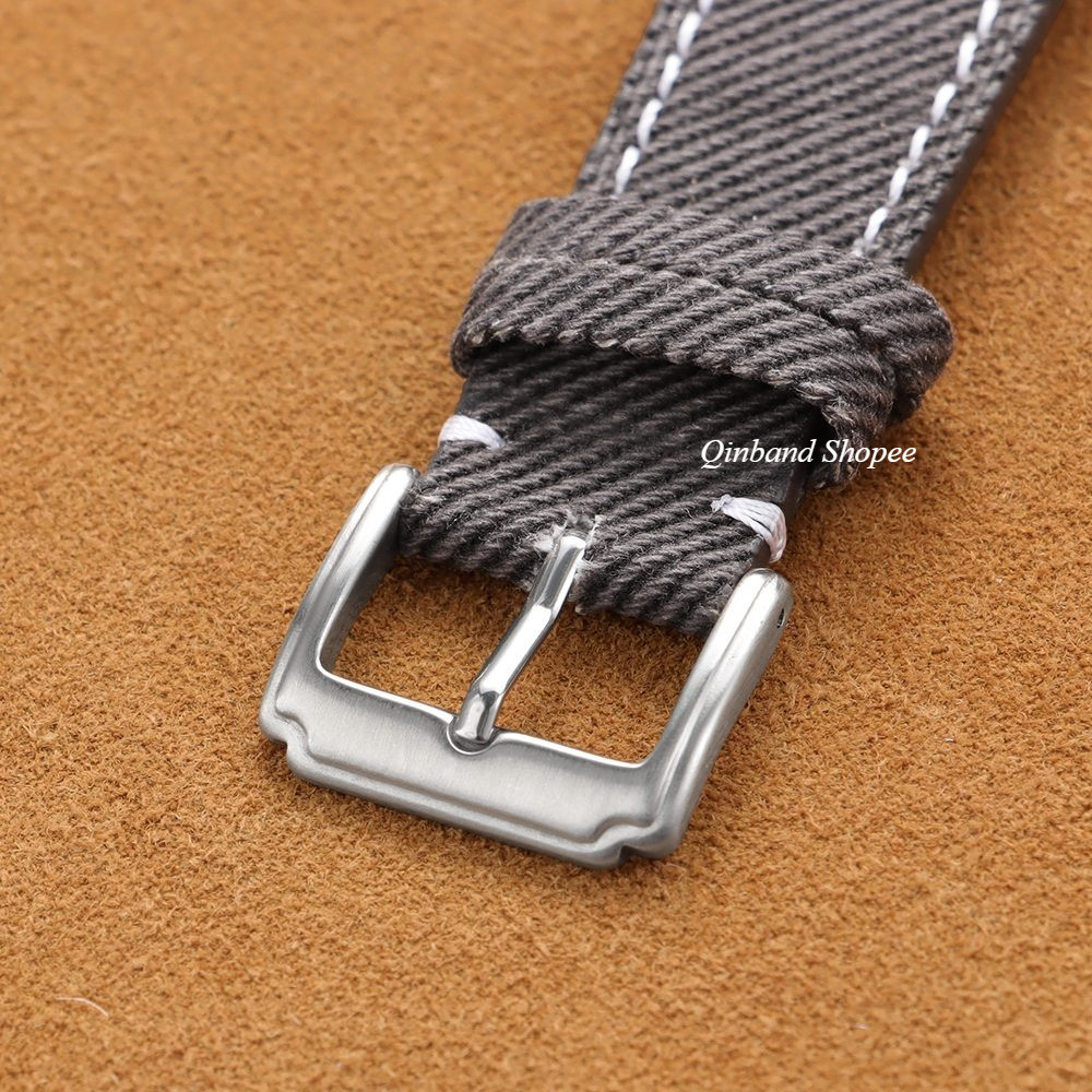 Dây đeo đồng hồ bằng da thật Denim 18mm 20mm 22mm Phát hành nhanh Vải Nylon Dây đeo đồng hồ da bò Vòng tay nam nữ