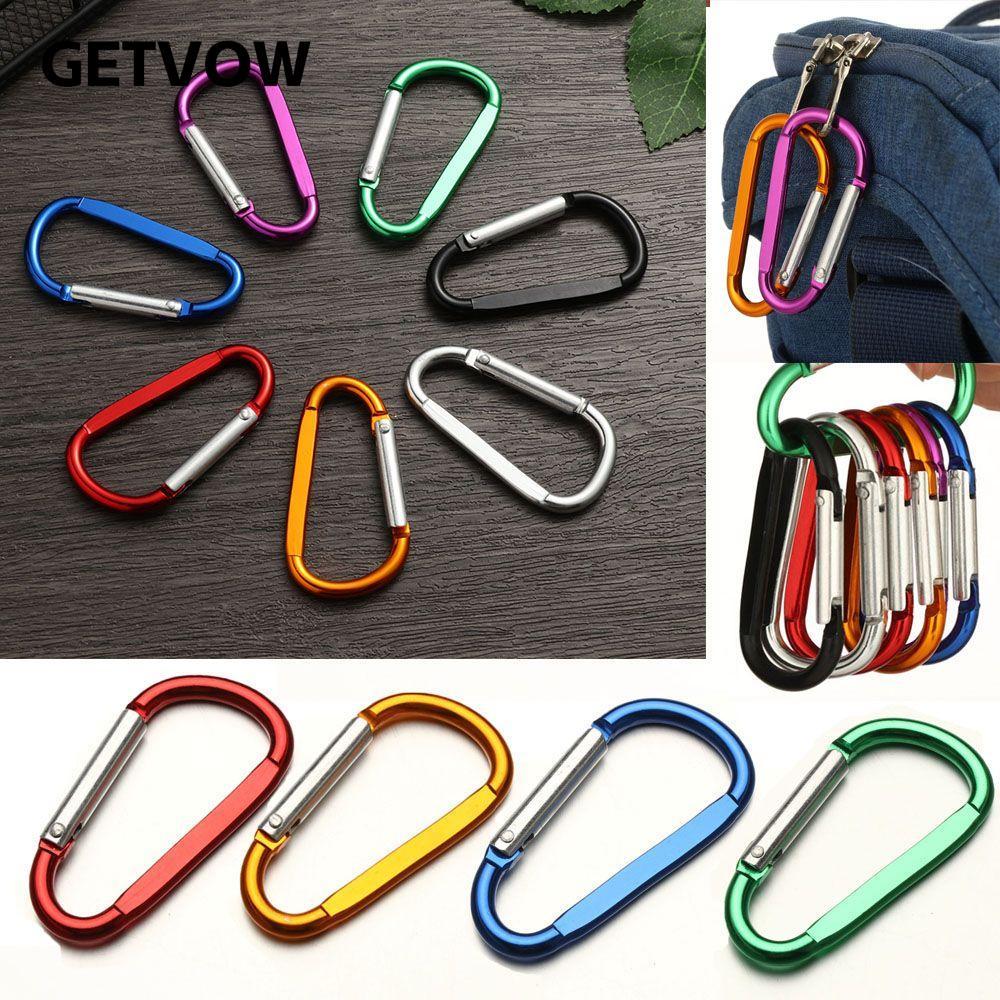 GETVOW Khóa Móc Carabiner Thể Thao Nhôm Hợp Kim, Nhiều Màu, Phù hợp Hoạt động Ngoài Trời