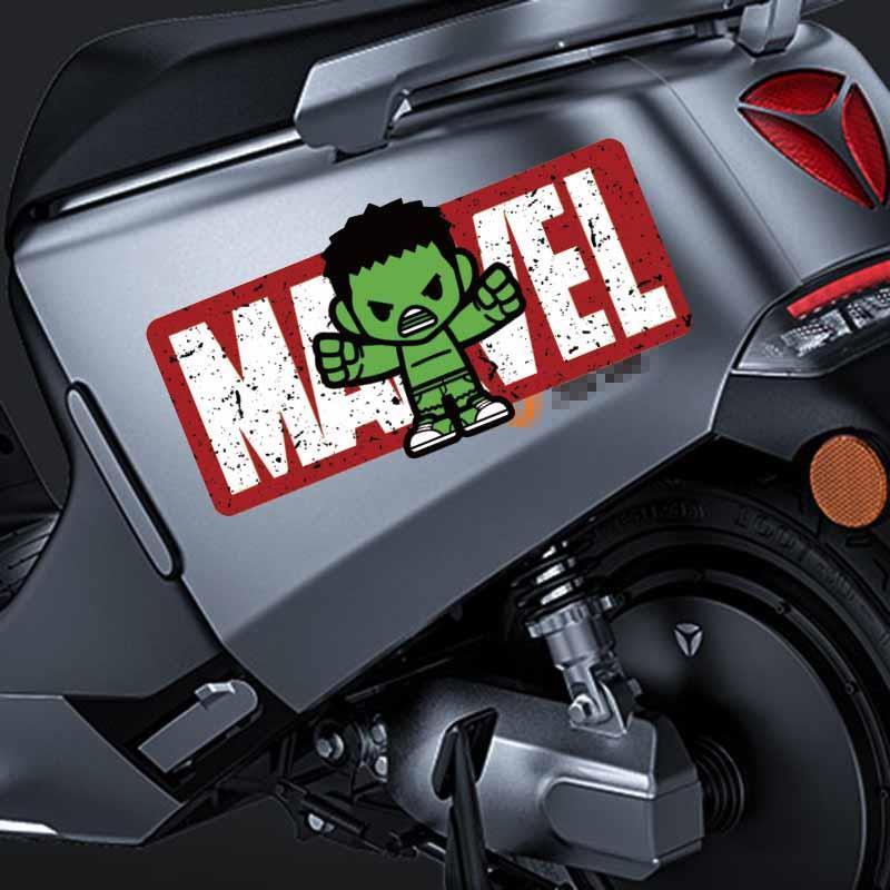 Xe Ô Tô Chống Trầy Xước Miếng Dán Trang Trí Dải Dài Người Nhện Dán Avengers Ngộ nghĩnh Sáng Tạo Độc Đáo Cơ Thể Dán