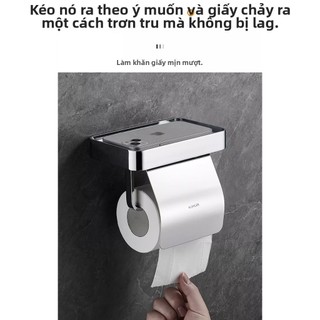 【 KOHLER 】Giá đỡ khăn giấy, giá đỡ giấy cuộn đa chức năng, giá đỡ giấy vệ sinh chống nước không cần khoan, giá đỡ khăn g