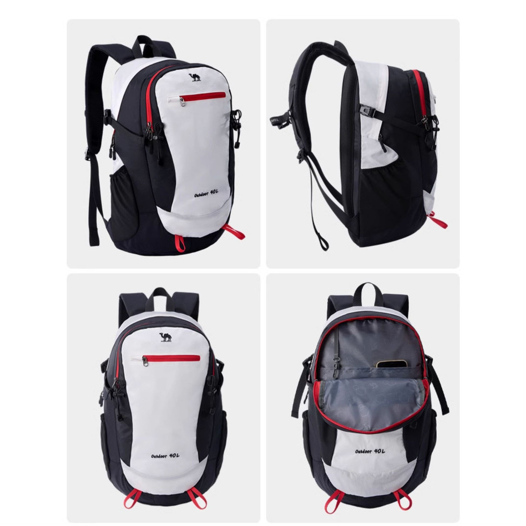 Ba lô chống nước ngoài trời Camel Crown 40L, Ba lô du lịch đi bộ đường dài nhẹ và đi xe đạp