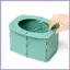 Ghế bô cắm trại Cắm trại Ghế vệ sinh Ghế vệ sinh Ghế cắm trại đa chức năng Rác có thể tiết kiệm không gian mueadsyvn