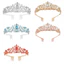 THEGIRL8B Vương Miện Kim Cương Giả, Bling Vintage Tiara, Trang Trí Hàng Hóa Với Lược Sang Trọng Thanh Lịch Cô Dâu Đầu Trang Trí