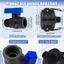 Ổ cắm hộp đựng gấp gọn nhanh hàng đầu Tap 3 đầu nam 4 Inch có tay cầm ngắt màu xanh để xả nước và tưới tiêu
