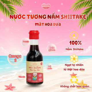 [MUA 1 TẶNG 1] Nước Tương Nấm ShiiTake Mật Hoa Dừa MAMACOOK - Hỗ Trợ Ăn Dặm Cho Bé - 60ml/Chai