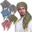 Khăn quàng cổ đầu AWNGD, Trang phục khăn trùm đầu Shemagh Ả Rập cỡ lớn, với tua rua Bandana Keffiyeh dành cho nam nữ