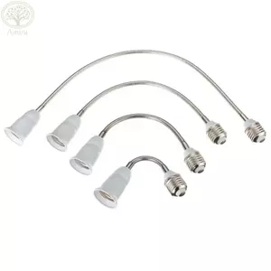 Ống nối dài bóng đèn LED AMBU, Bộ chuyển đổi giá đỡ đèn kéo dài 20 / 30 / 40 / 60cm, Bộ chuyển đổi giá đỡ đèn linh hoạt có ren E27 sang E27 chất lượng cao tại nhà