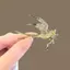 PNPIA- Sáng Tạo Sang Trọng Kim Cương Giả Pha Lê Magpie Chim Trâm Cài Cho Nữ Quần Áo Áo Phụ Kiện Áo Quà Tặng