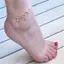 PNPIA- Nữ Gợi Cảm Đôi Dây Xích Vòng Tay Mắt Cá Chân Chân Trần Sandal Đi Biển Chân Trang Sức