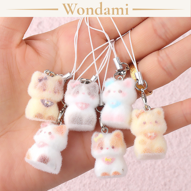 [TẶNG MÓC CÀNG CUA] Móc Khóa Hình Mèo 3D Handmade Nhựa Resin Treo Balo Túi Xách Đáng Yêu
