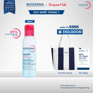 Tẩy trang mắt môi Micellar 2 lớp thế hệ mới: Sạch thoáng & Mềm ẩm Bioderma Sensibio H2O Eye - 125ml