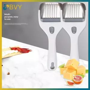 BVY Máy thái phô mai đa chức năng Dụng cụ nhà bếp Dụng cụ bào phô mai bằng thép không gỉ Máy thái sô cô la Bơ Tay cầm tiện dụng Dễ dàng lưới.