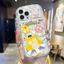 Ốp lưng tương thích cho iPhone 17 Air 16 15 14 13 12 11 Pro X XR XS Max SE 2020 6 7 8 Plus Kem gợn sóng viền cong Họa tiết thiết kế sáng tạo NYKB226