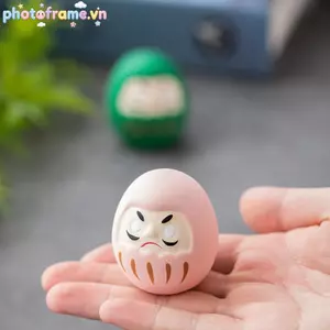 Khung Ảnh Nhật Bản Gốm Daruma Búp Bê Thủ Công Luy Quyến Rũ May Mắn Trang Trí Phong Cảnh Trang Trí Nhà Thu Nhỏ Phụ Kiện Quà Tặng VN