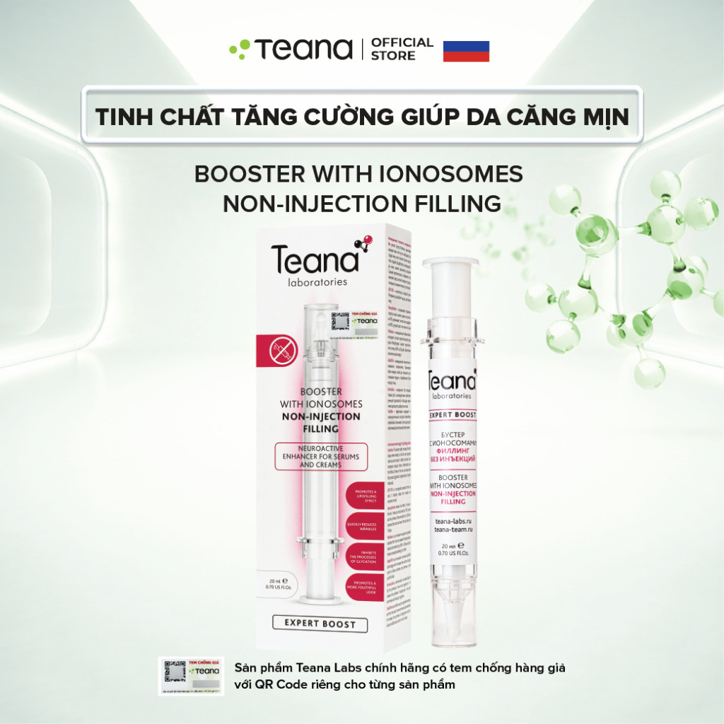 Booster Teana With Ionosomes Non-injection Filling tinh chất tăng cường giúp da căng mịn 20ml