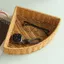 Giỏ định hình quạt WANYEDI, Giỏ lưu trữ góc trên dệt, Thùng lưu trữ tiết kiệm không gian hình quạt Tổ chức tại nhà