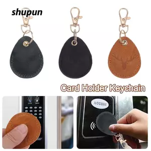 Vòng chìa khóa SHUPUN, Thẻ truy cập chống thất lạc chống vân tay, Phụ kiện chống rơi bằng da chất lượng cao Móc khóa đa năng