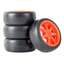 4 65mm 12mm Hex Cao Su RC Đua Lốp Xe Ô Tô Trên Đường Slick Đua Lốp Cho HSP HPI 1 / 10 HSP 94123 / 94122 / 94103 / D4 / D3
