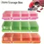 EDIWANY 1 Cái Hộp Bảo Quản, Hộp Sắp Xếp Vít Chất Liệu Nhựa Nhiều Màu, Hộp Linh Tinh 4 Ngăn Hiển Thị Lưu Trữ Có Nắp Dụng Cụ Phần Hộp Đựng Phụ Kiện Phần Cứng