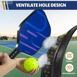 YOLOGO 1 Gói Băng Kẹp Mái Chèo Pickleball, Chống Trơn Trượt Đa Năng Pickleball Overgrip, Hút Mồ Hôi Hấp Thụ Sốc Đục Lỗ Vợt Tennis Grip Tape