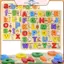 POWER Montessori Câu đố bằng gỗ Số chữ cái Phân loại toán học Bộ giáo dục STEM dành cho trẻ mới biết đi tại nhà.
