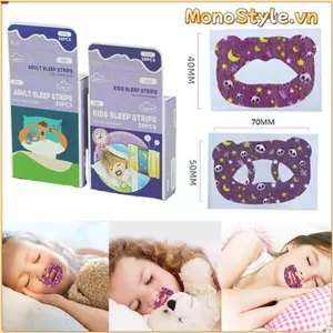 MONOSTYLE 30 Miếng Dán Thở Miệng, Chăm Sóc Sức Khỏe Vải Không Dệt Băng Đóng Miệng, Hỗ Trợ Giấc Ngủ Nhẹ Dừng Ngáy Chống Ngáy Dán Cô Gái