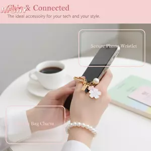 HFSHY Nữ Dễ Thương Ngọc Trai Móc Khóa Giọt Dầu Trắng Hồng Thiết Kế Hoa Túi Thời Trang Phụ Kiện Lý Tưởng Cho Quà Tặng Tốt Nghiệp Cho Bé Gái Trường Học VN