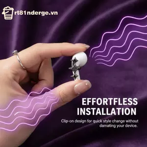 GE 1 Cái Cá Tính Kim Loại Đầy Sao Earhook Tai Nghe Trang Trí Tai Nghe Kẹp Phụ Kiện DIY Tai Nghe Trang Trí VN