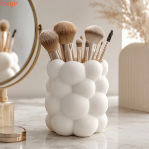 Hộp lưu trữ để bàn THEGIRL8B, Hộp đựng bút chì hình đám mây phong cách Bắc Âu, Hộp đựng đồ trang trí in 3D Trang trí bàn chải trang điểm Lưu trữ trang trí nội thất