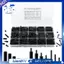 Bộ Standoffs M3 Nylon 620-Pieces, Miếng đệm ren màu đen Vít đai ốc Vòng đệm cho Bo mạch chủ & Lắp PCB
