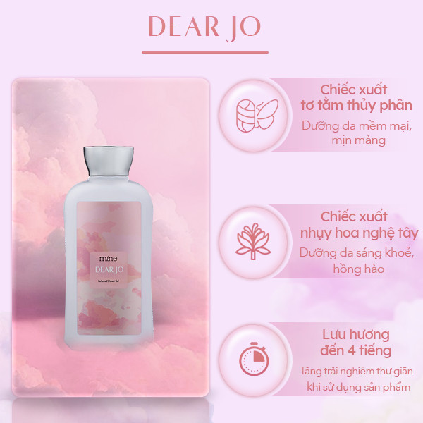 Sữa Tắm Mine Dear Jo Perfumed Shower Gel Hương Xạ Hương Ngọt Ngào Và Mơ Màng 470g