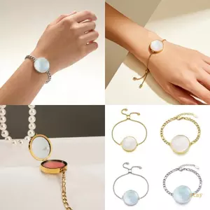 Vòng tay chuỗi màu môi hợp thời trang với Son dưỡng môi thơm ngẫu nhiên và có thể điều chỉnh