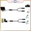 Cáp chia âm thanh nam sang nữ POWER 3,5mm Bộ chuyển đổi Y để chia sẻ tai nghe trong ô tô và gia đình Thiết kế bền bỉ.
