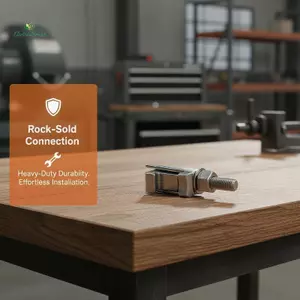 Kẹp móng vuốt đôi bằng thép không gỉ 304 M8 M10 M12 cho phụ kiện chân không ISO với hiệu suất cao mới