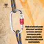 Khóa Carabiner hạng nặng 2 chiếc, Xếp hạng 25kN Hình bầu dục để đẩy nhanh, Kẹp võng