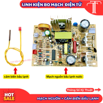 MẠCH NGUỒN MÁY LỌC NƯỚC + CẢM BIẾN BẦU LẠNH NTC 10K OHM.THAY THẾ MÁY LỌC NƯỚC VÀ CÂY NƯỚC NÓNG LẠNH