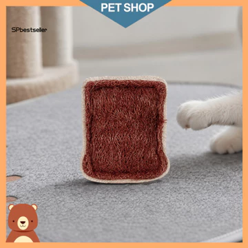 Đồ chơi nhai Sp Cat Đồ chơi chăm sóc nha khoa Đồ mèo Loofah tự nhiên có dây Cotton – Hình dạng trứng cá chống cắn Đồ chơi nhai răng cho mèo và mèo con Bền và an toàn cho khu vực Đông Nam