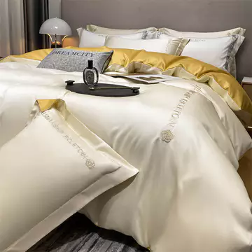 Bộ chăn ga gối bốn mảnh Bắc Âu Bộ chăn ga gối bốn mảnh Bộ chăn ga trải giường sang trọng nhẹ Bộ chăn bốn mảnh (Ga trải giường * 1 Vỏ chăn * 1 Vỏ gối * 2)