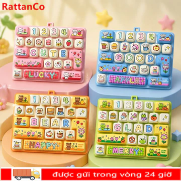 Đồ chơi bàn phím cơ RATTANCO, Âm thanh phím Đồ chơi thần tài giảm căng thẳng sáng tạo, Đồ chơi quà tặng 26 phím sáng tạo Túi treo Mặt dây chuyền quyến rũ cho trẻ em