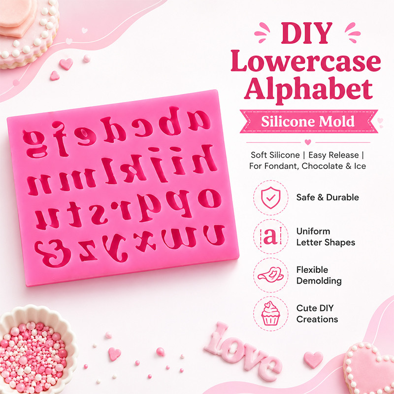 (SG) (SG) Khuôn Silicon Bảng Chữ Cái Tiếng Anh DIY – Khuôn Bánh Fondant – Khuôn Socola – Dụng Cụ Nướng Bánh sliga.vn