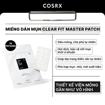 Combo 02 pcs COSRX Miếng dán mụn Clear Fit Master Patch 18 patches