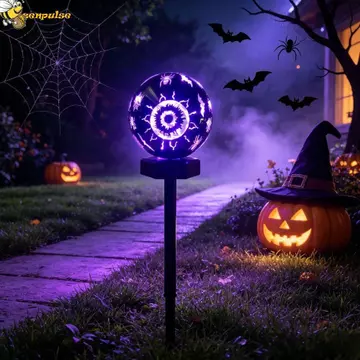 Đèn đường quả cầu năng lượng mặt trời ZENPULSE, Đèn lồng sàn hình cầu năng lượng mặt trời chạy bằng năng lượng mặt trời chống nước IP, Đèn cọc mặt đất hình quả cầu chống nước Đèn cắm mặt đất năng lượn